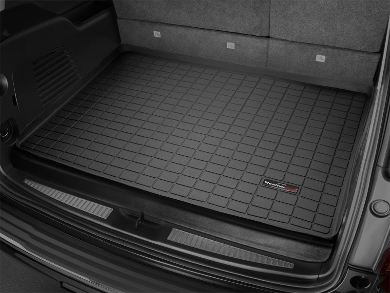 Load image into Gallery viewer, WeatherTech 15+ Chevrolet Suburban/GMC Yukon XL/Cadillac Escalade ESV Cargo Liners - Black

