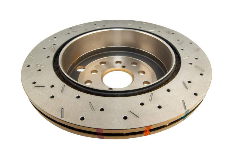 Load image into Gallery viewer, DBA 08-10 STi/2017 BRZ w/Perf. Pkg. Dual-Drilled Rear Drilled &amp; Slotted 4000 Series Rotor
