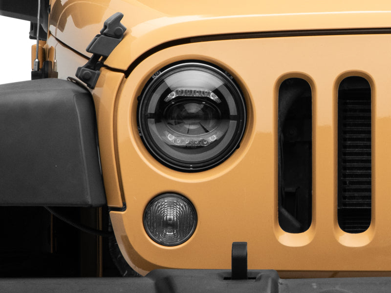 Load image into Gallery viewer, Raxiom 07-18 Jeep Wrangler JK Axial Series LED Headlights- Black Housing (Clear Lens)
