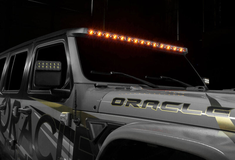 Load image into Gallery viewer, Oracle Jeep Wrangler JL/Gladiator JT Integrated Windhsiled LED Light Bar System

