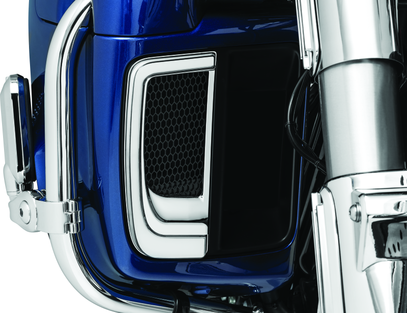 Load image into Gallery viewer, Kuryakyn Tracer Lower Fairing Grill Chrome
