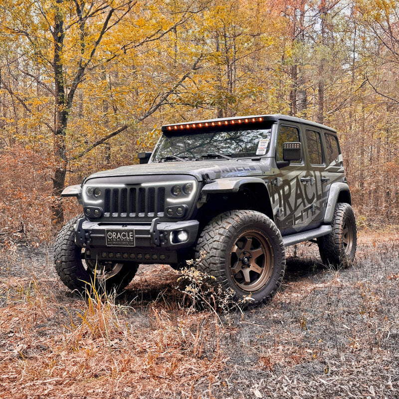 Load image into Gallery viewer, Oracle Jeep Wrangler JL/Gladiator JT Integrated Windhsiled LED Light Bar System
