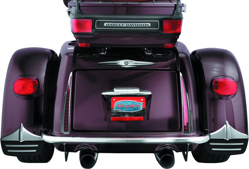 Load image into Gallery viewer, Kuryakyn Rear Mud Flaps For Trikes Chrome
