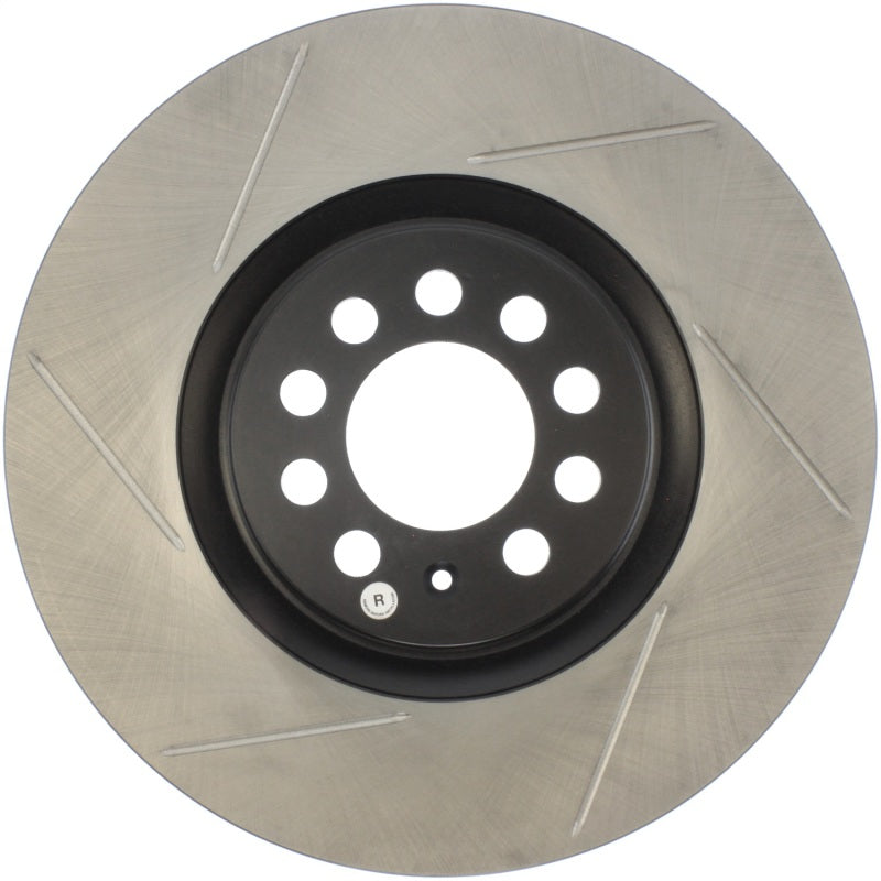 Load image into Gallery viewer, StopTech Power Slot 3/99-06 Audi TT/00-06 TT Quattro / 03-05 VW Golf GTi Right Front Slotted Rotor
