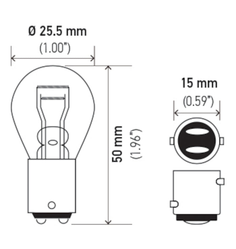 Load image into Gallery viewer, Hella Bulb 1157 12V 27/8W BAY15d S8
