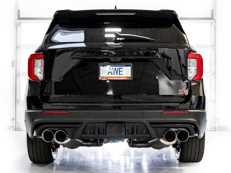 Load image into Gallery viewer, AWE Tuning 2020+ Ford Explorer ST Touring Edition Exhaust w/ Chrome Silver Tips
