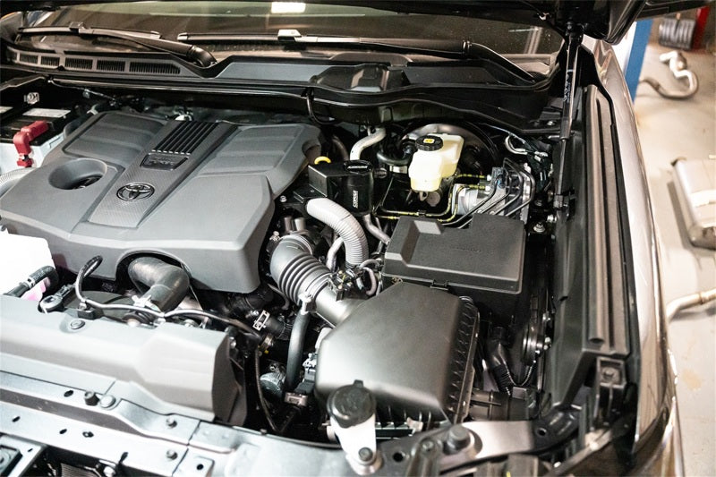 Load image into Gallery viewer, Corsa 22-24 Toyota Tundra 4WD 3.4L V6 Aluminum Oil Catch Can w/ Bracket
