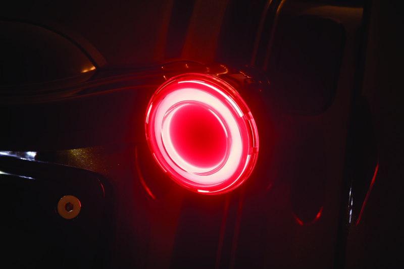 Load image into Gallery viewer, Kuryakyn Tracer L.E.D. Turn Signal Inserts Red/Red Smoke Lens Rear
