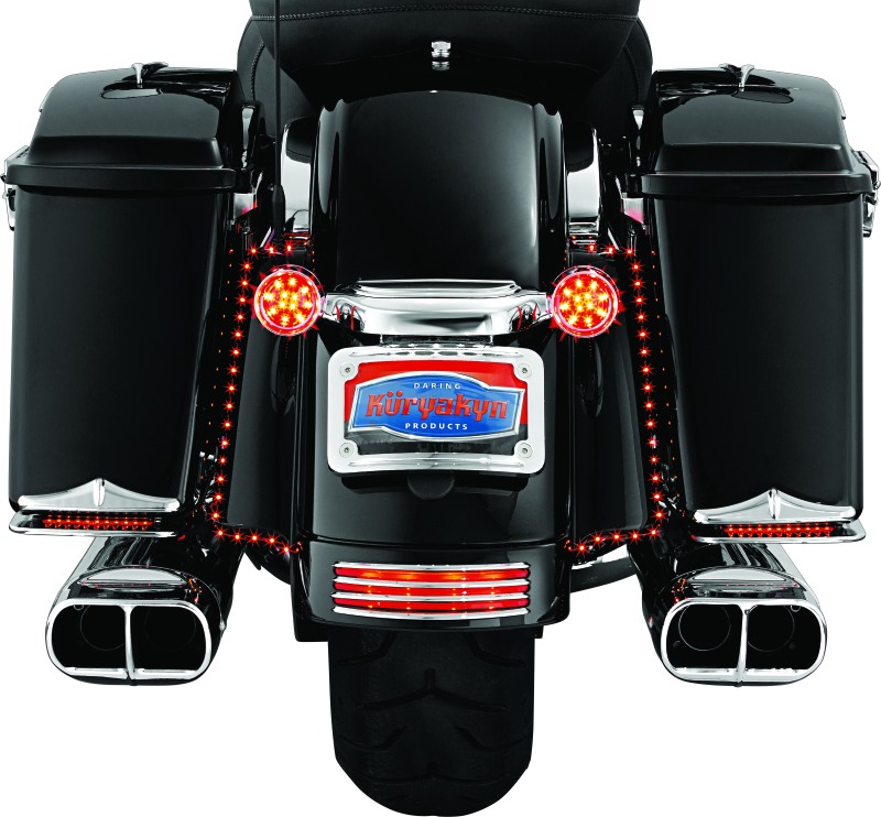 Load image into Gallery viewer, Kuryakyn Rear Fender Accents FLHX &amp; FLTR Models Chrome
