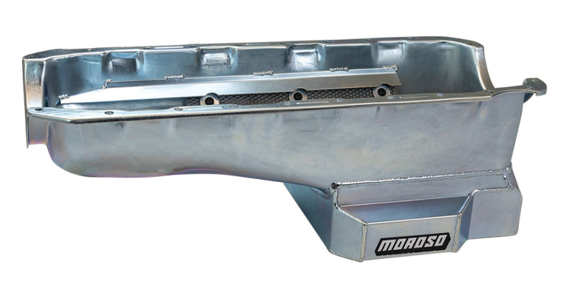 Load image into Gallery viewer, Moroso Chevrolet Big Block Mark IV Kicked Out Wet Sump 6qt 8in Steel Oil Pan
