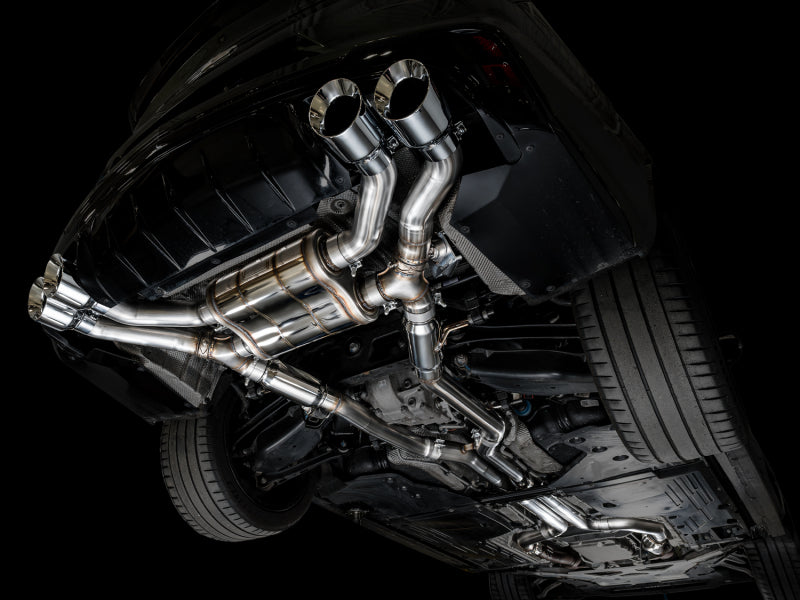 Load image into Gallery viewer, AWE Tuning 2021+ Cadillac CT4-V Blackwing SwitchPath Exhaust - Chrome Silver Tips
