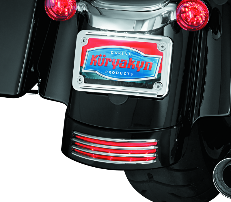 Load image into Gallery viewer, Kuryakyn Rear Fender Accents FLHX &amp; FLTR Models Chrome
