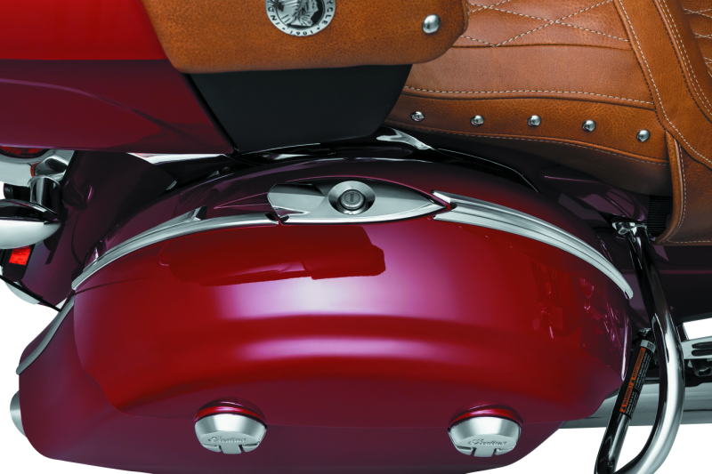 Load image into Gallery viewer, Kuryakyn Saddlebag Top Trim Indian Chrome
