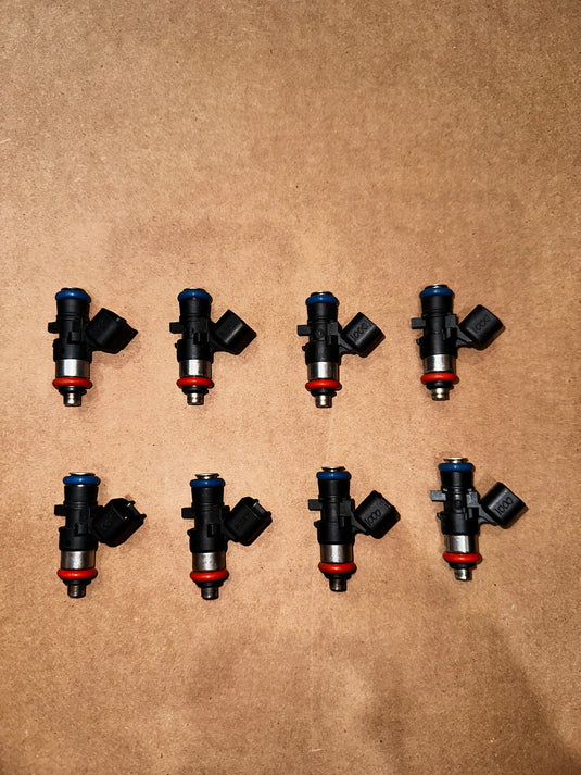 FUEL INJECTOR CONNECTION 95LB 1000CC 38MM OPEN BOX NEW (LS3/LS7/LS9/LSA) SET OF 8