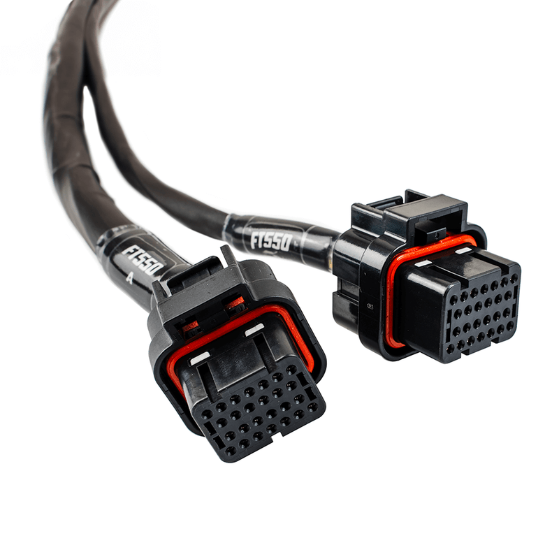 Load image into Gallery viewer, FT550 standalone ECU connectors on Kawasaki SXR 1500 Jet Ski Wiring Harness Adapter for plug and play ECU swap. 
