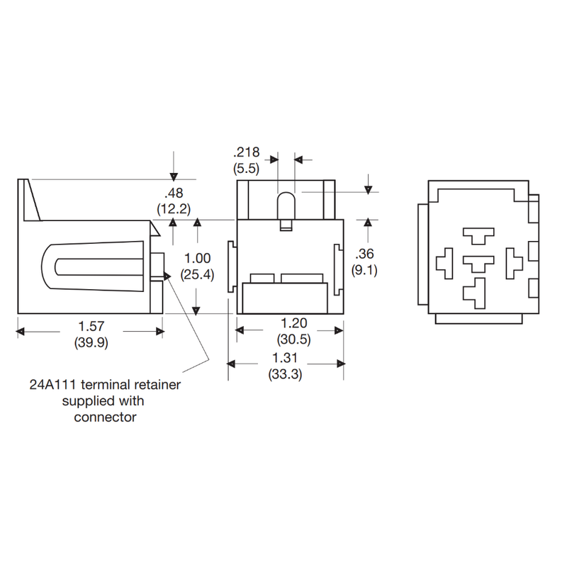Load image into Gallery viewer, Automotive Relay Holder Kit - 4 Pin - 5 Pin Connector Dimensions
