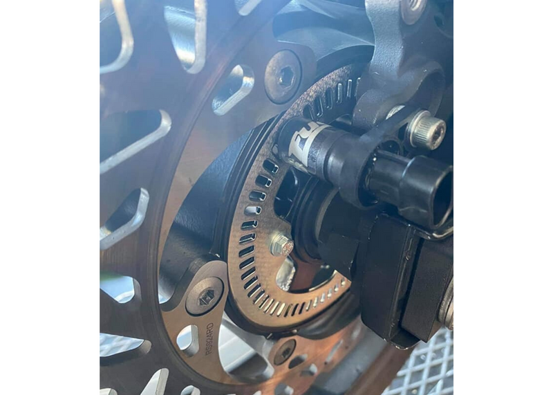 Load image into Gallery viewer, Installed FuelTech Hall Effect RPM Speed Sensor
