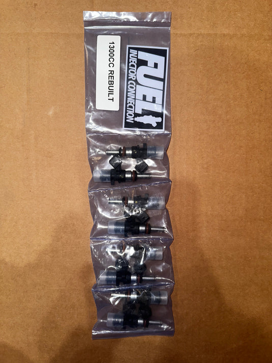 Fuel Injector Connection 1300CC Rebuilt Set of 8