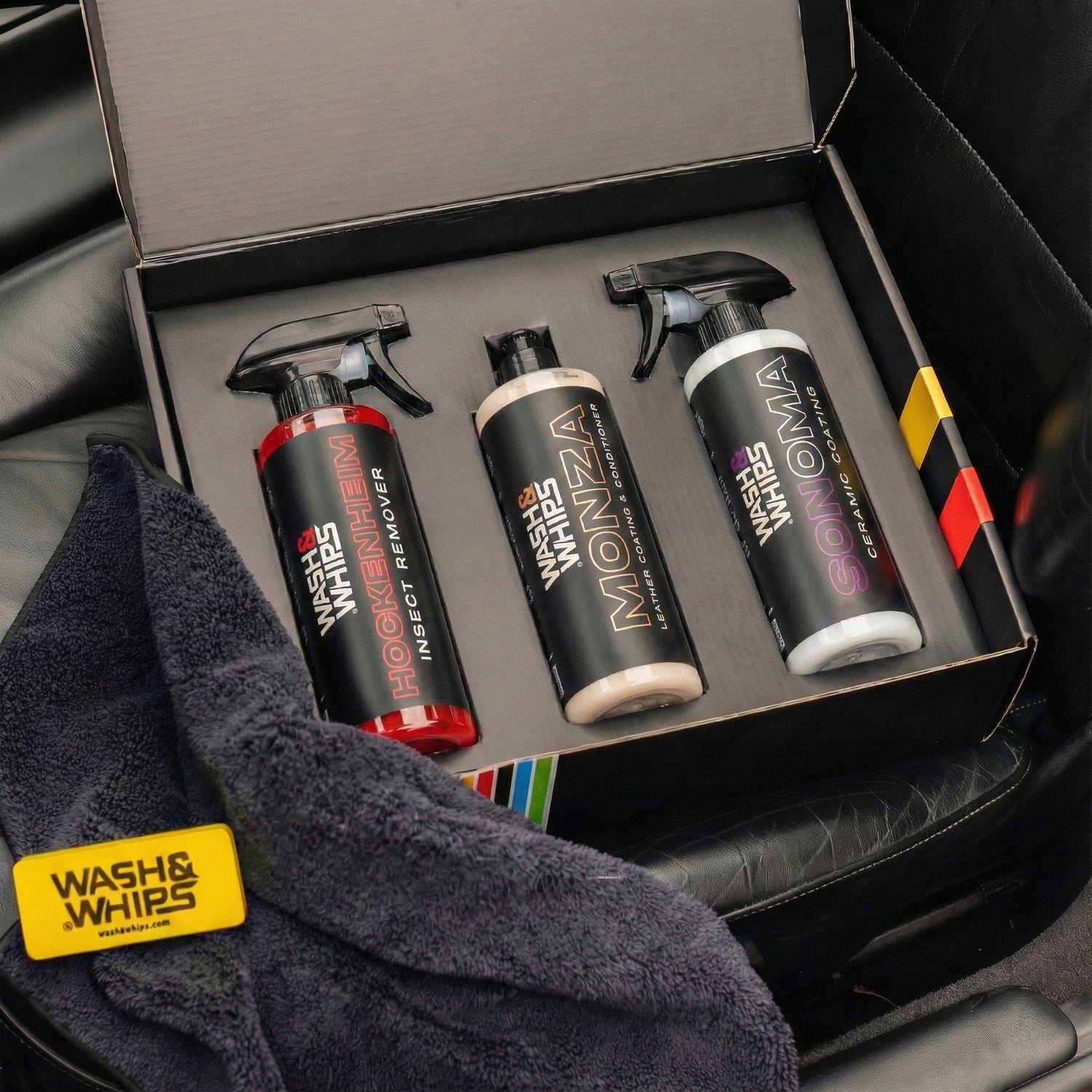 WASH&WHIPS MotoPro Motorcycle Detailing Kit - Bug Remover, Leather Car ...