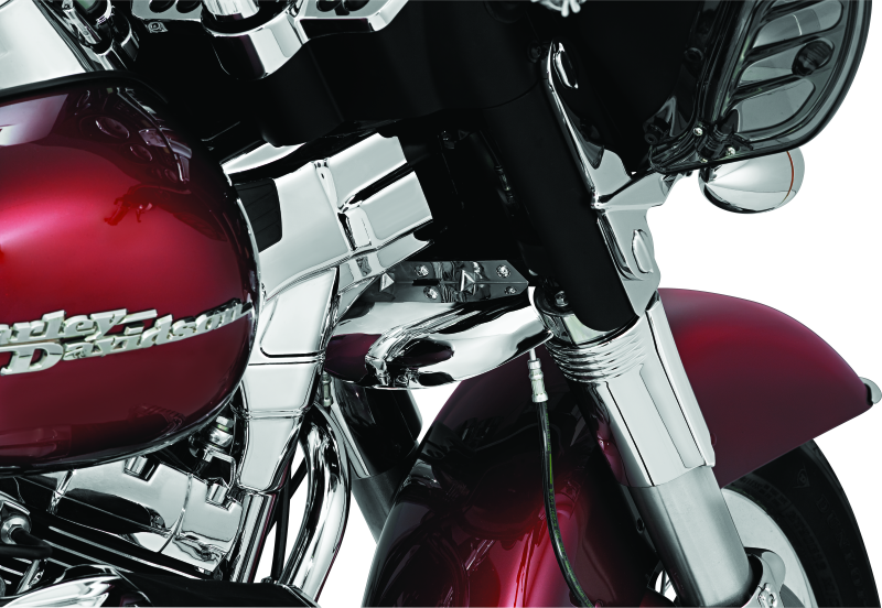 Load image into Gallery viewer, Kuryakyn Deluxe Neck Covers 95-07 Touring Models Chrome
