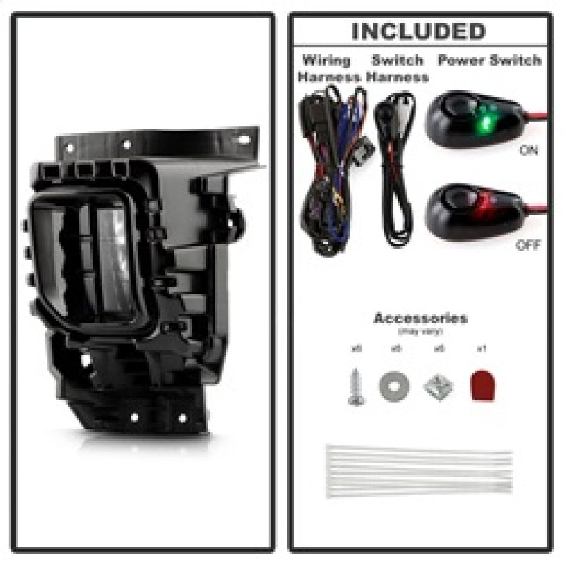 Load image into Gallery viewer, Spyder 2024+ Chevy Silverado 2500HD/3500HD OEM Style Full LED Fog Light w/Universal Switch
