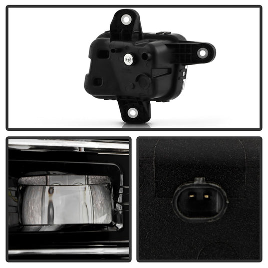 Spyder 23-25 GMC Sierra 1500 OEM Style LED Fog Light w/ Switch - Clear (FL-GS2023-LED-C)