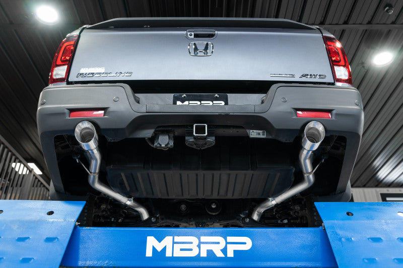 Load image into Gallery viewer, MBRP 21-22 Honda Ridgeline Aluminized Steel 2.5in Cat-Back - Dual Split Rear Exit
