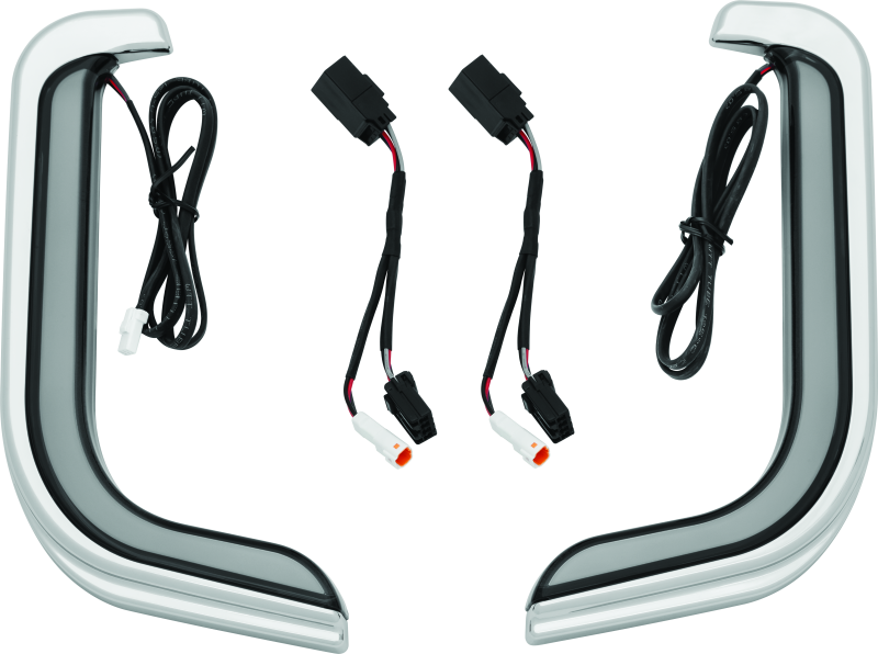 Load image into Gallery viewer, Kuryakyn Tracer LED Fairing Lower Accents Chrome
