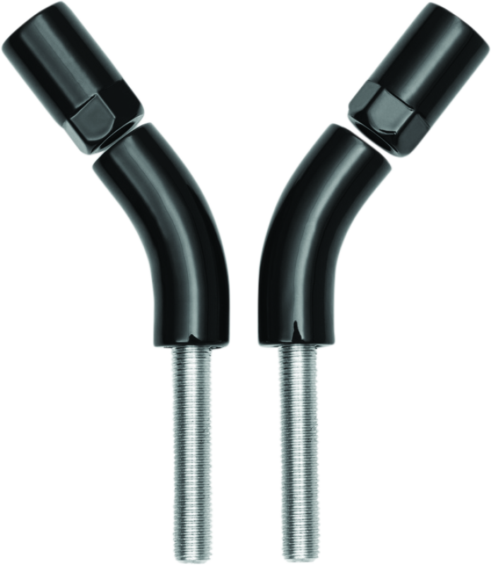 Load image into Gallery viewer, Kuryakyn Mirror Stem 3in Outward Extenders Black

