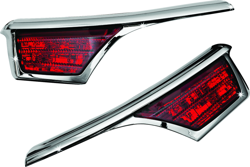 Load image into Gallery viewer, Kuryakyn L.E.D. Passenger Armrest Trim With Turn Signal 06-17 GL1800 Chrome
