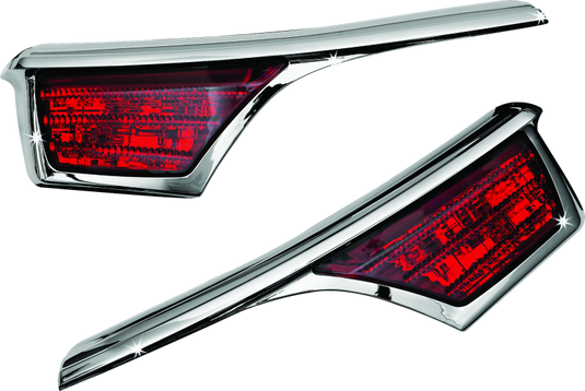 Kuryakyn L.E.D. Passenger Armrest Trim With Turn Signal 06-17 GL1800 Chrome
