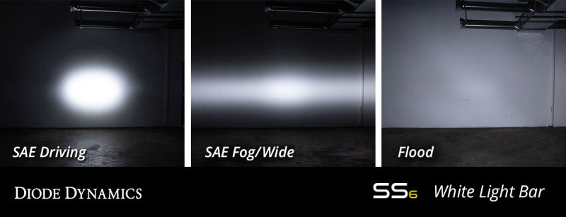 Load image into Gallery viewer, Diode Dynamics 6 In LED Light Bar Single Row Straight SS6 - White Wide Light Bar (Pair)
