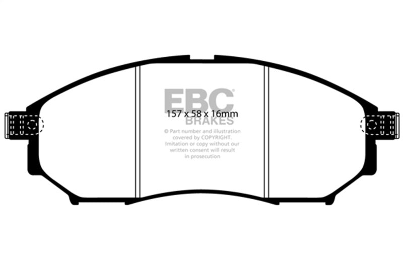 Load image into Gallery viewer, EBC 08-13 Infiniti EX35 3.5 Greenstuff Front Brake Pads
