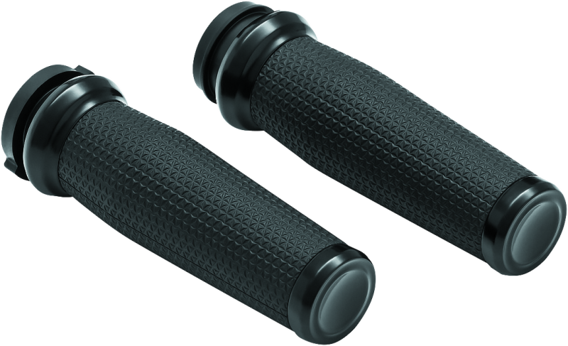 Load image into Gallery viewer, Kuryakyn Thresher Grips Throttle-By-Wire Black

