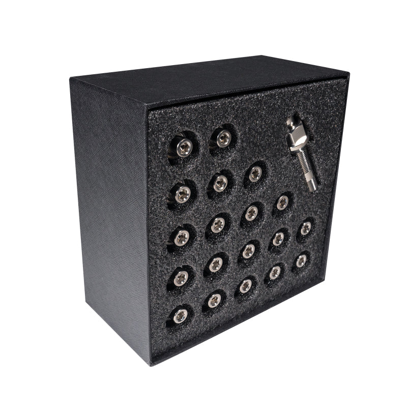 Load image into Gallery viewer, Wheel Mate Titanium Wheel Stud Conversion (Raw Ti) - M14x1.25 to M14x1.5 - 74mm - 60deg Lug Nut
