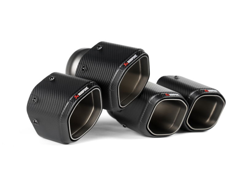 Load image into Gallery viewer, Akrapovic 2024+ BMW M5 (G90,G99) Hexagonal Carbon Fiber Tail Pipe Set
