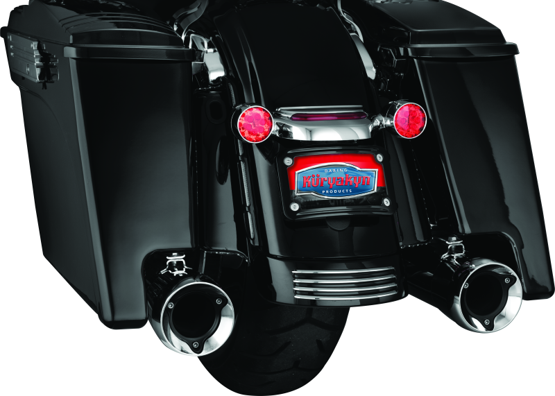 Load image into Gallery viewer, Kuryakyn Curved License Plate Mount Black
