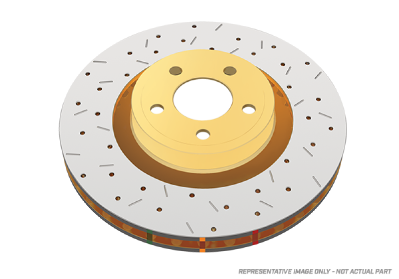 Load image into Gallery viewer, DBA 2009-2013 Cadillac CTS-V V Series Front Slotted T3 4000 Series Uni-Directional Rotor w/Black Hub
