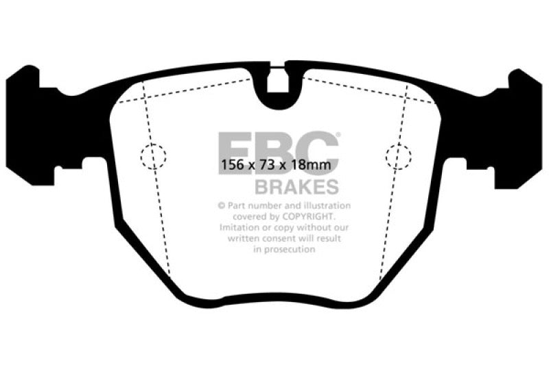 Load image into Gallery viewer, EBC 00-04 BMW M5 5.0 (E39) Yellowstuff Front Brake Pads
