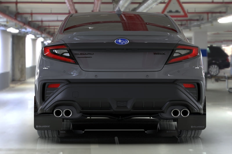 Load image into Gallery viewer, Rally Armor 2022+ Subaru WRX Black UR Mud Flap Altered Font Blue Logo
