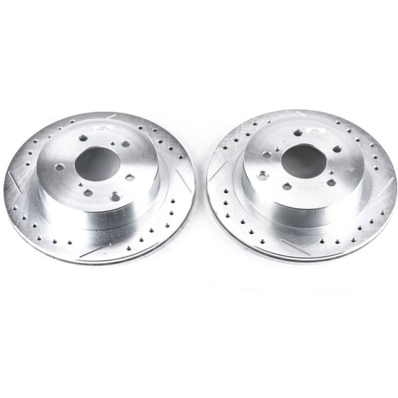 Load image into Gallery viewer, Power Stop 89-96 Nissan 300ZX Rear Evolution Drilled &amp; Slotted Rotors - Pair
