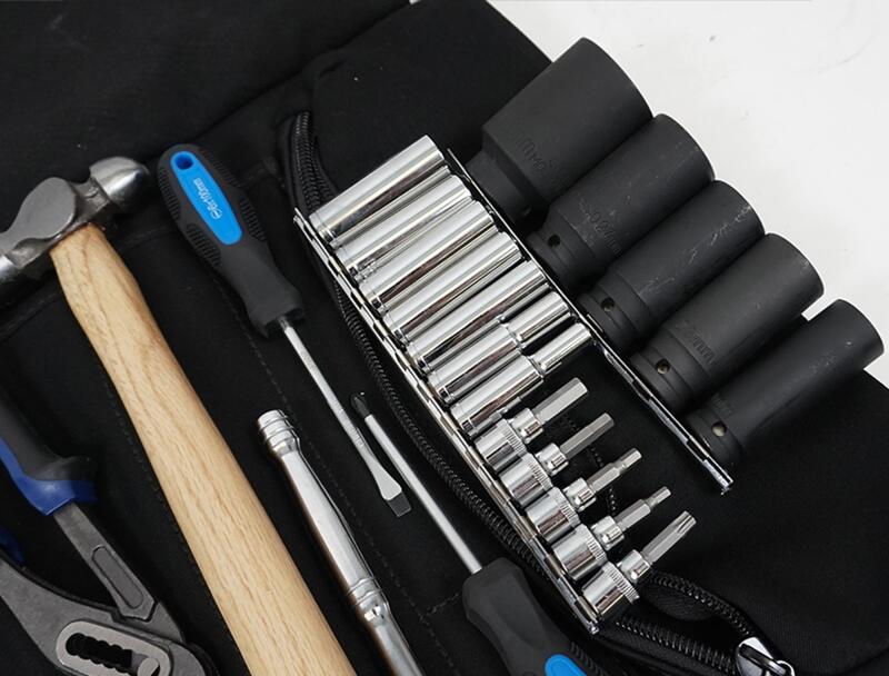 Load image into Gallery viewer, PRP Kawasaki KRX Roll Up Tool Bag w/ 35pc Tool Kit
