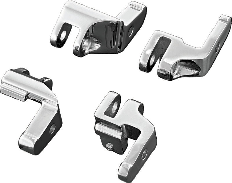 Load image into Gallery viewer, Kuryakyn Floorboard Relocator Brackets 17-23 Touring Chrome
