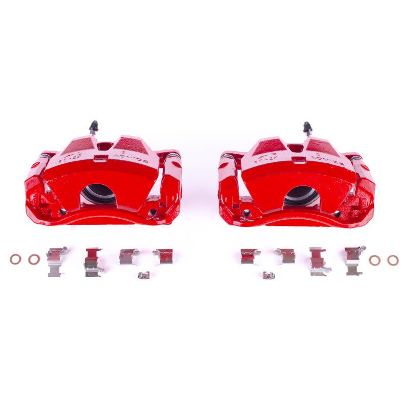 Load image into Gallery viewer, Power Stop 07-10 Lexus IS250 Front Red Calipers w/Brackets - Pair
