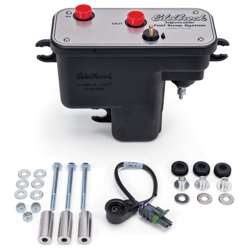 Load image into Gallery viewer, Edelbrock Fuel System Universal Fuel Sump Module Adjustable Fuel Sump Tank Only 255 LPH
