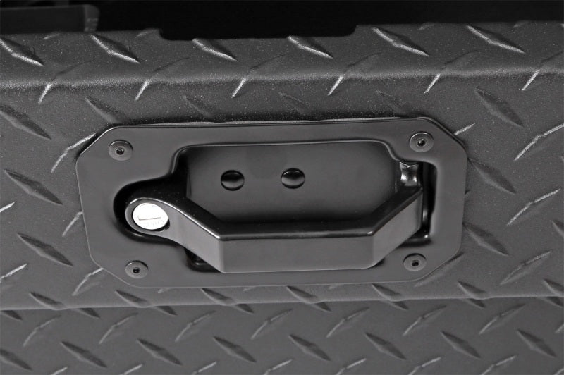 Load image into Gallery viewer, Deezee Universal Tool Box - Red Crossover - Single Lid Black BT Pull Handle (Low/Txt Blk)
