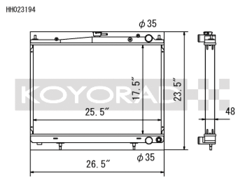 Load image into Gallery viewer, Koyo 00-02 Nissan Skyline GTR 2.6L Turbo Racing Radiator
