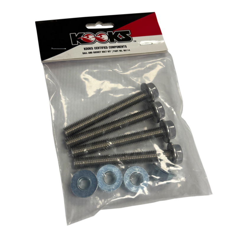 Load image into Gallery viewer, Kooks Locking Ball and Socket Bolt Kit (2 Bolts/2 Nuts/Locking Hardware)

