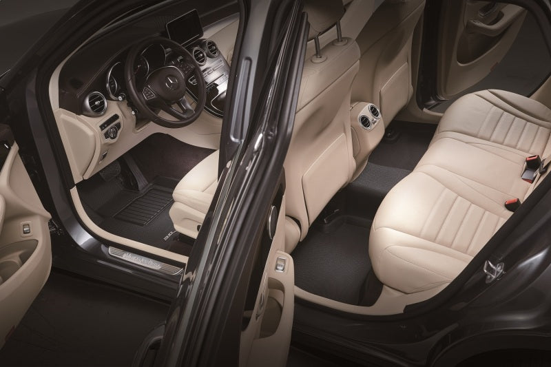 Load image into Gallery viewer, 3D MAXpider 2024 Tesla Model 3 Kagu 1st &amp; 2nd Row Floormat - Black
