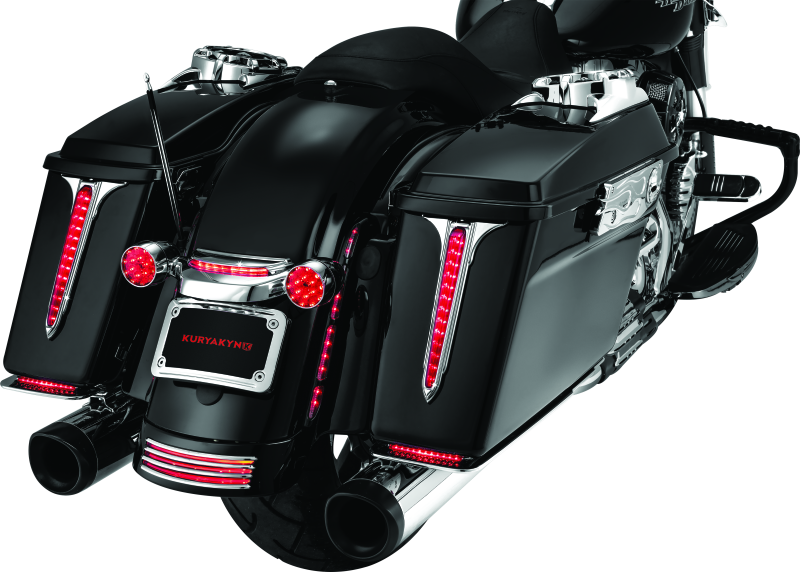 Load image into Gallery viewer, Kuryakyn Rear Fender Accents FLHX &amp; FLTR Models Chrome
